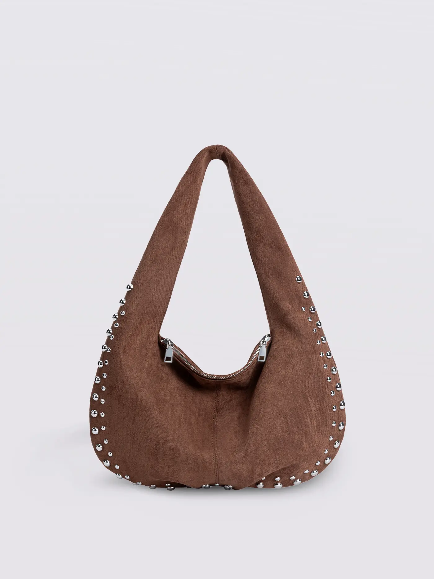 Studded Suede Shoulder Bag - Image 10