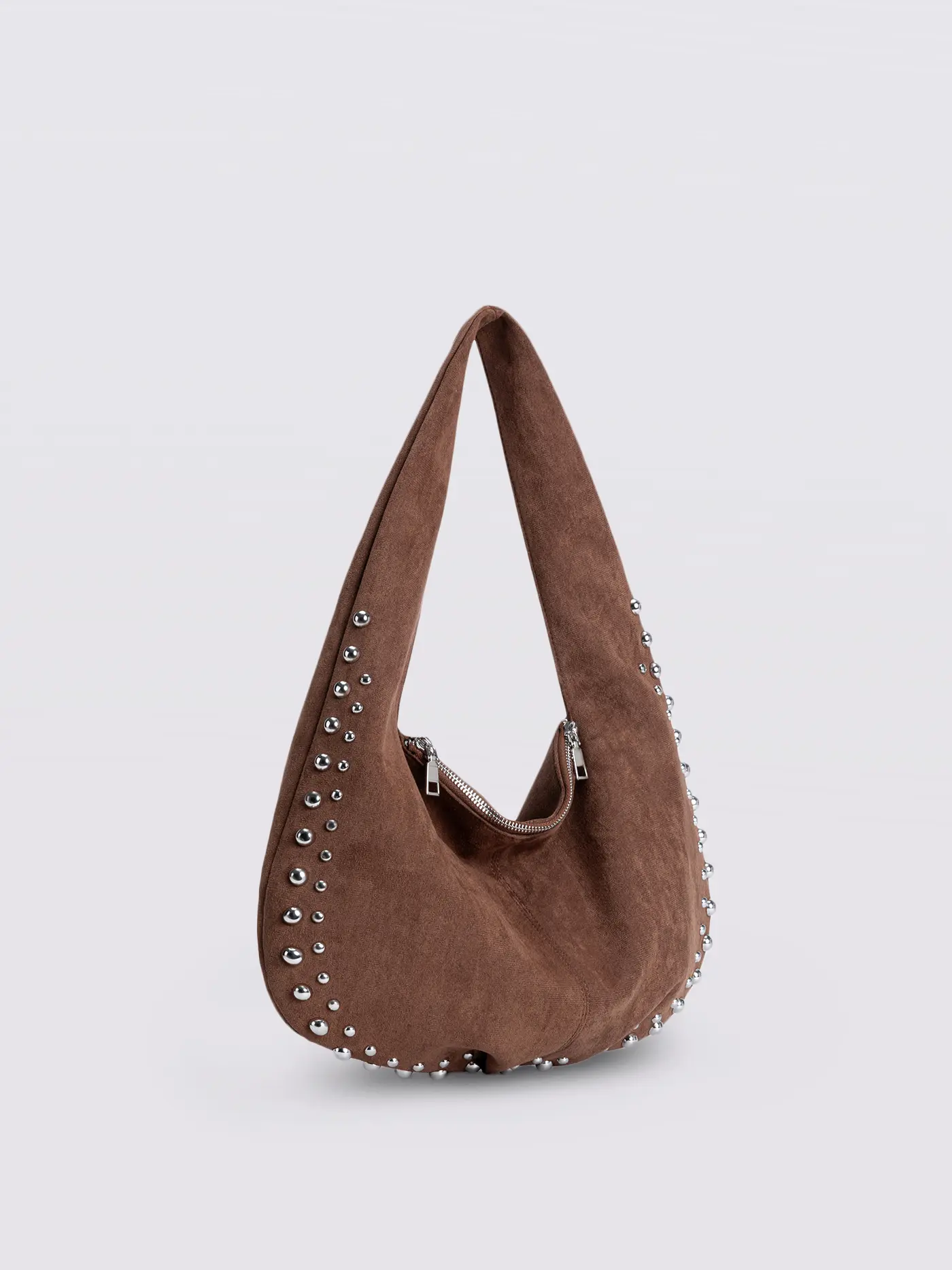 Studded Suede Shoulder Bag - Image 13