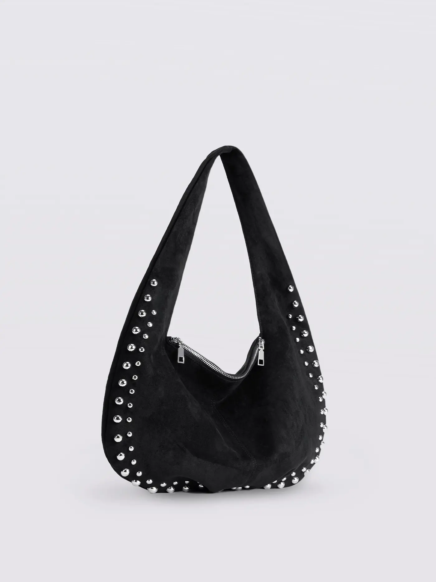 Studded Suede Shoulder Bag - Image 4