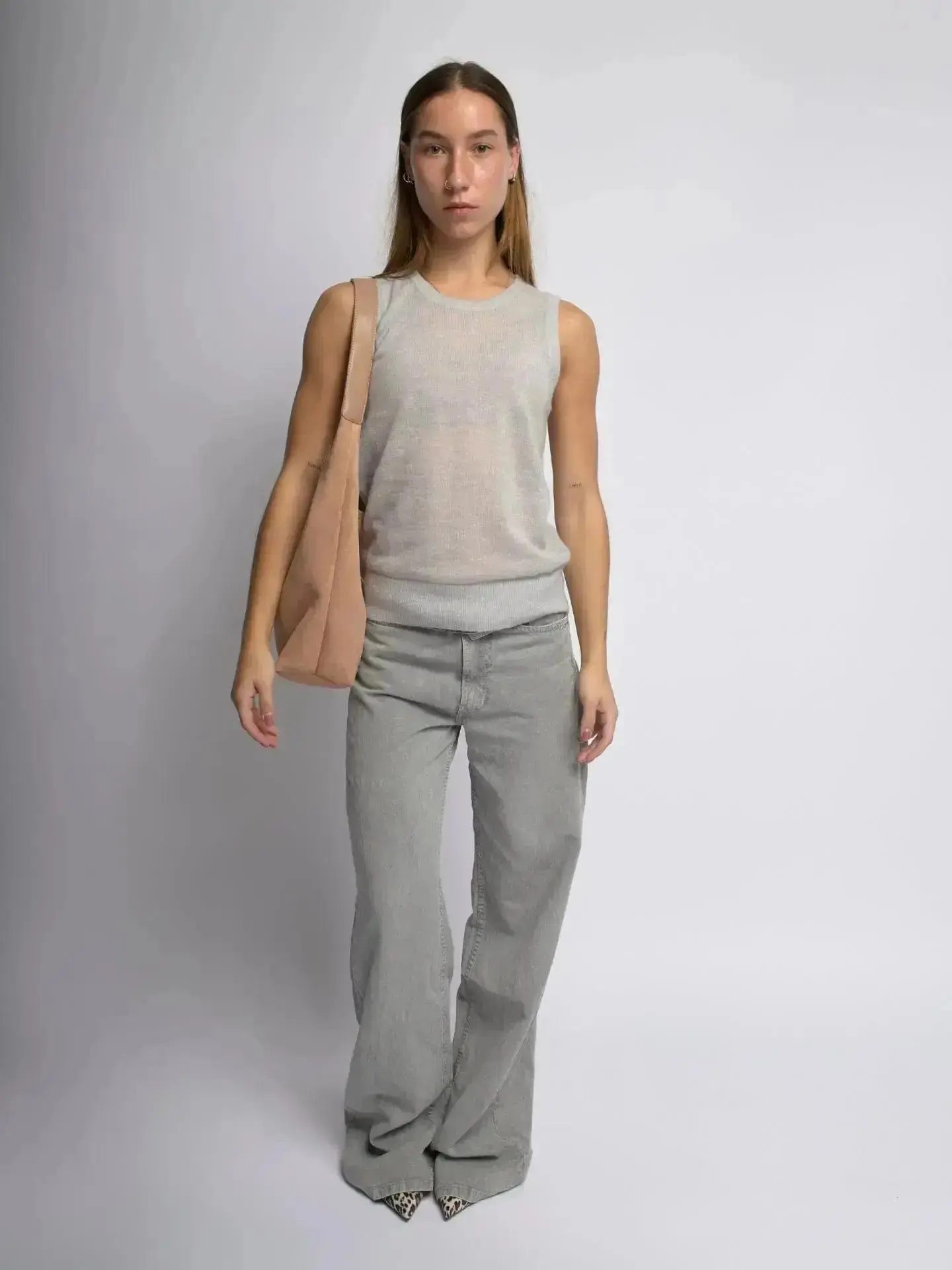 Suede Daily Leather Tote - Image 16