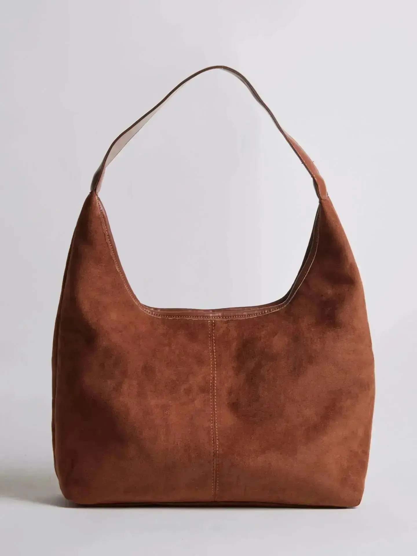 Suede Daily Leather Tote - Image 26