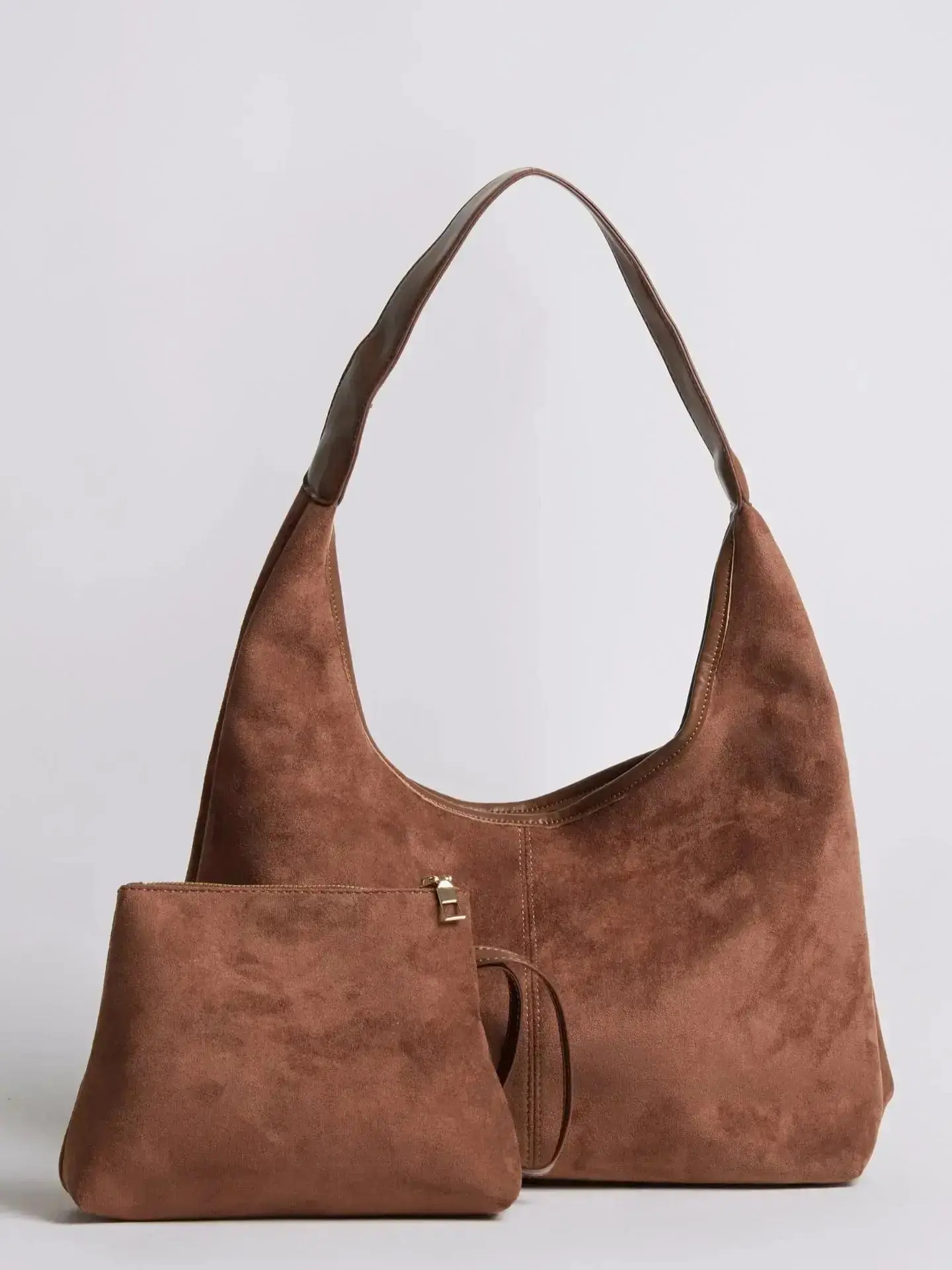 Suede Daily Leather Tote - Image 21