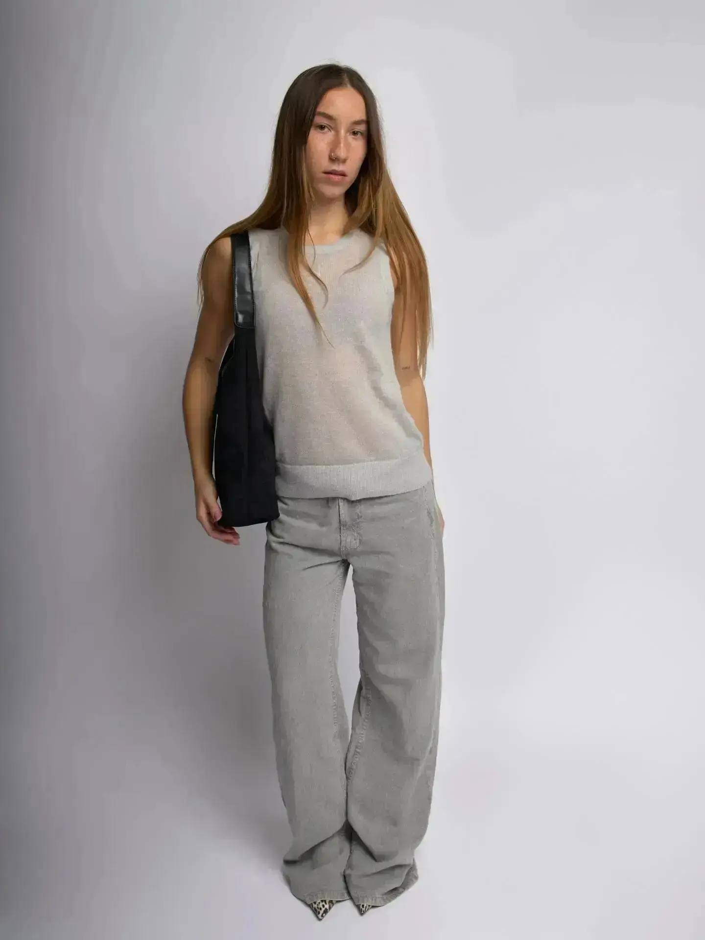 Suede Daily Leather Tote - Image 4