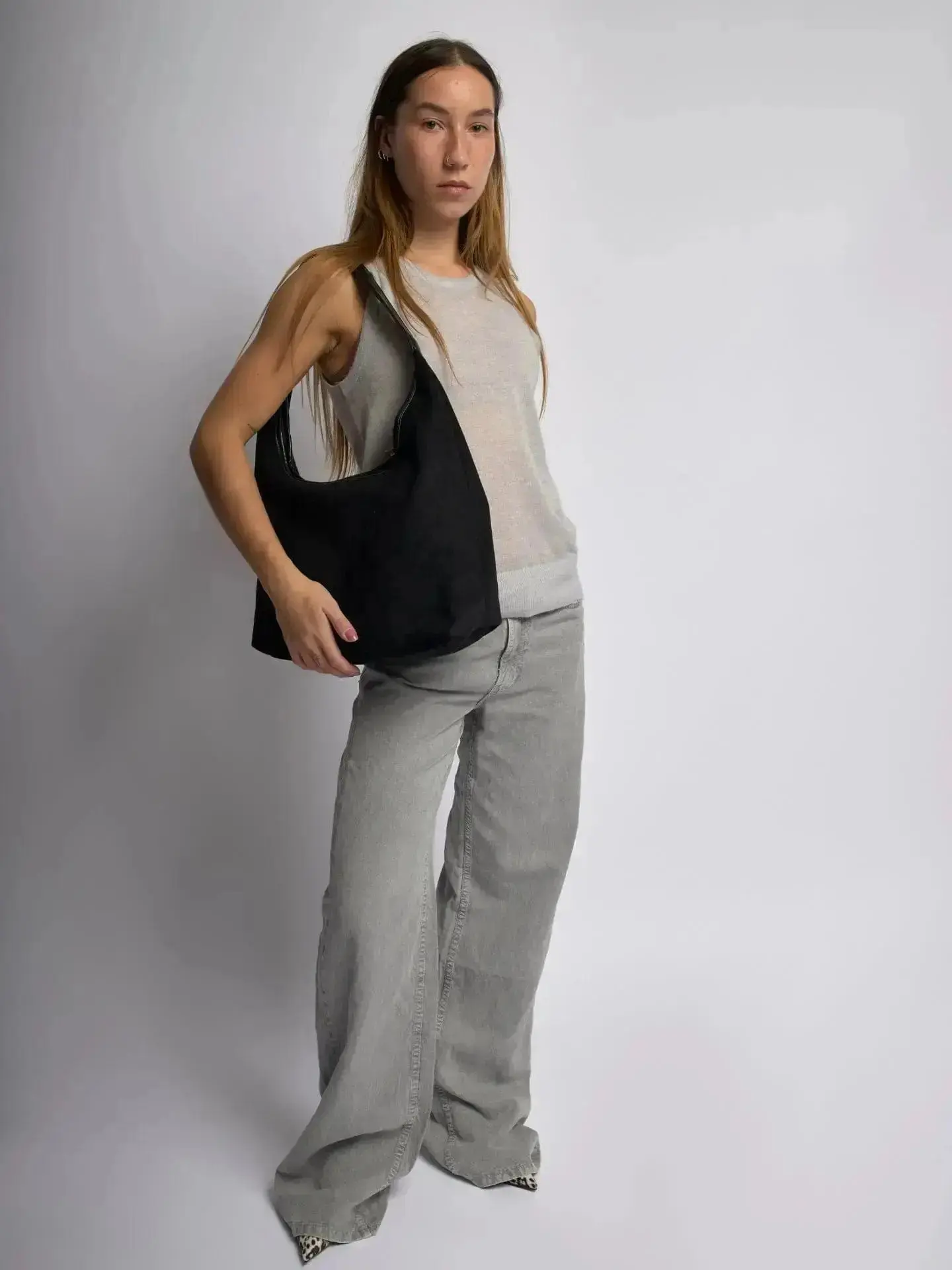 Suede Daily Leather Tote - Image 6