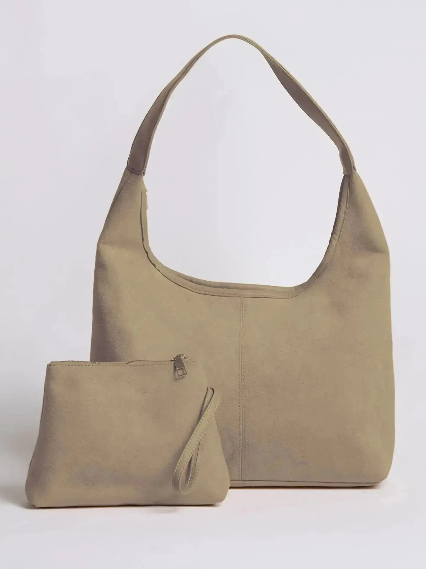 Suede Daily Leather Tote - Image 8